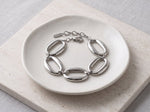 Lundholm Delphine zilveren schakelarmband – verstelbaar 17 + 3 cm