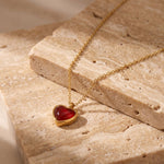 Lundholm Emilia hartjes ketting goud – verstelbaar 40 + 5 cm