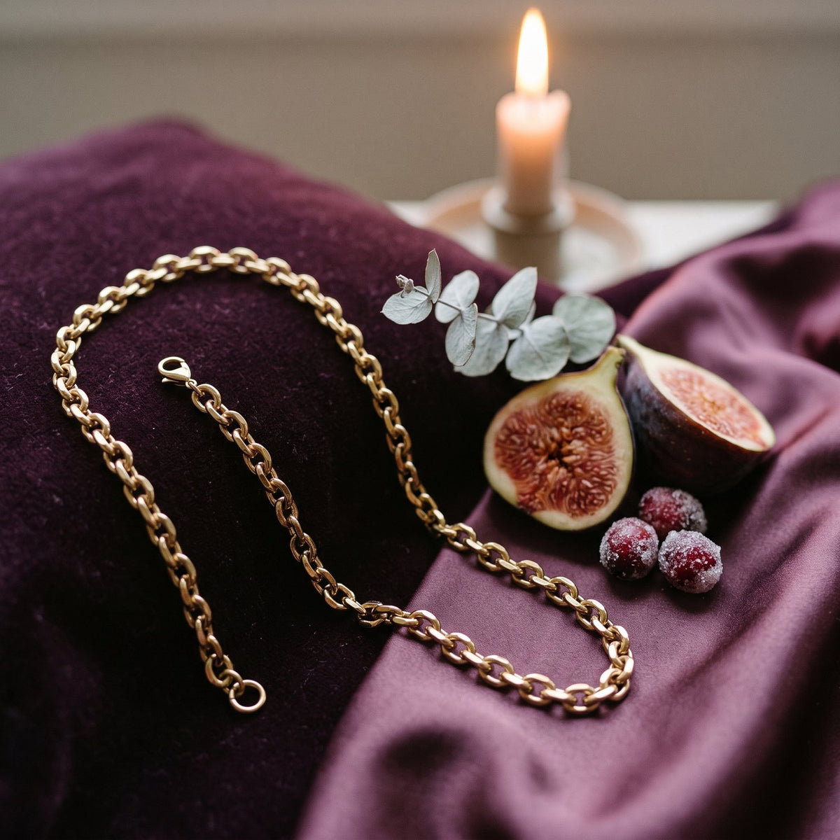 Lundholm Ester schakelketting goudkleurig