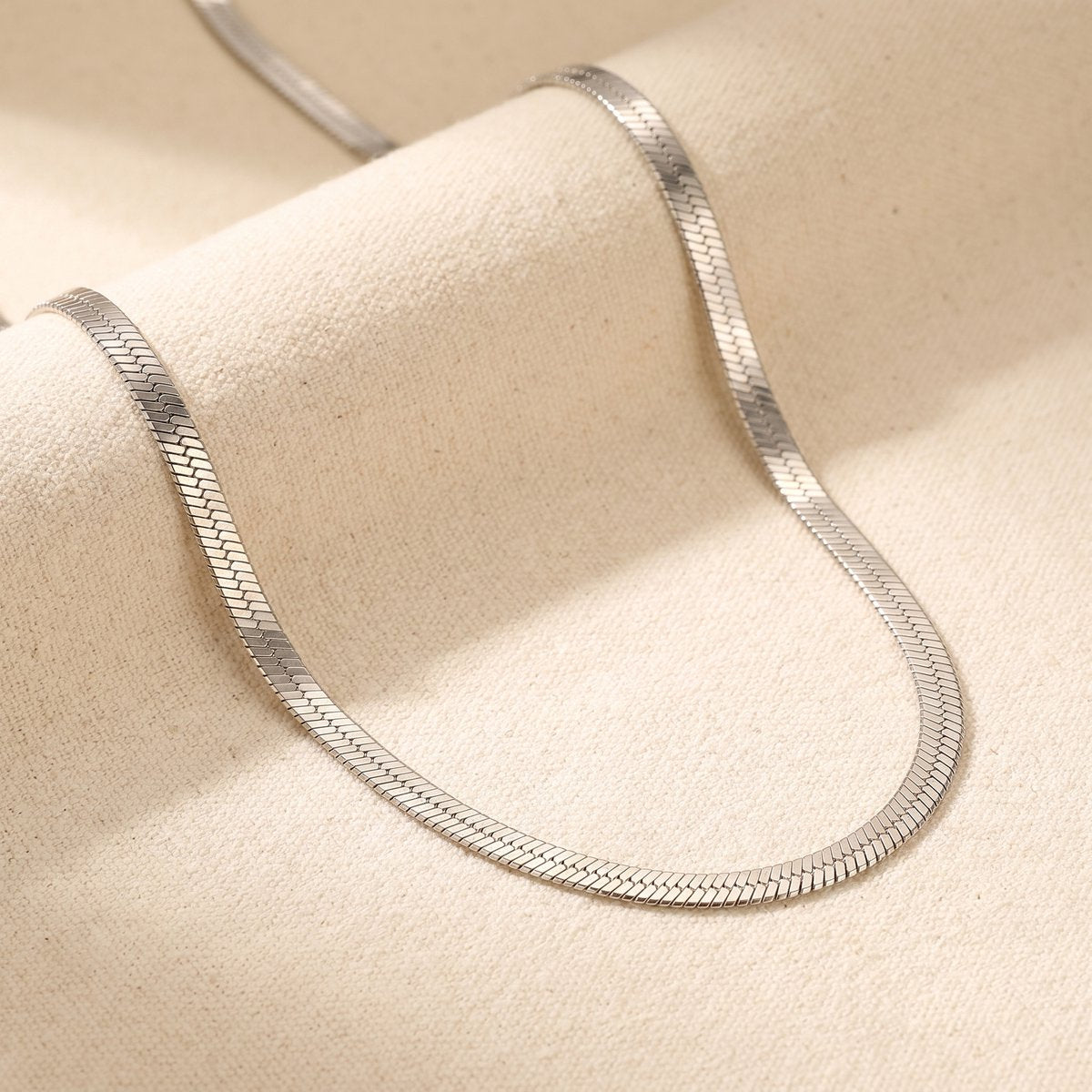 Lundholm Evelyn ketting 5 mm zilverkleurig