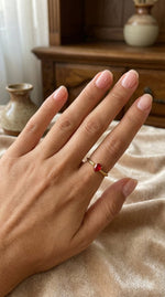 Lundholm Florence ring gedragen