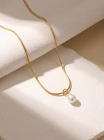 Lundholm Florine ketting dames goud druppelparel hanger scandinavisch design
