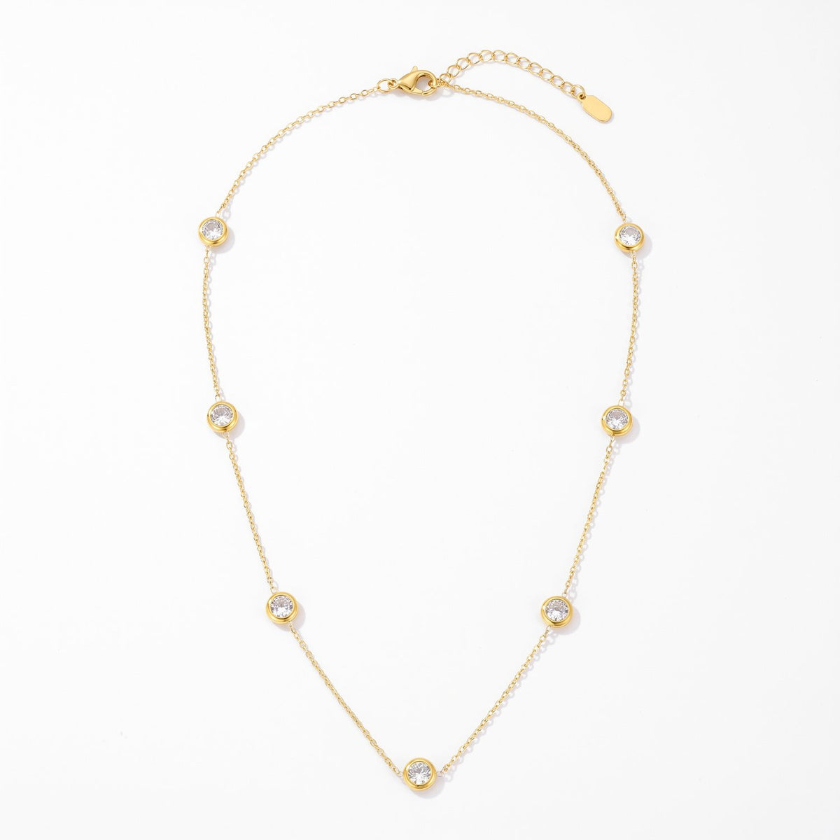 Lundholm Gigi gouden zirkonia ketting