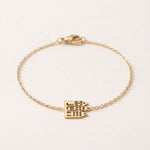 Lundholm Hailey armband met grachtenpand bedel goud