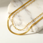 Lundholm Hanne ketting schakelketting goud waterproof