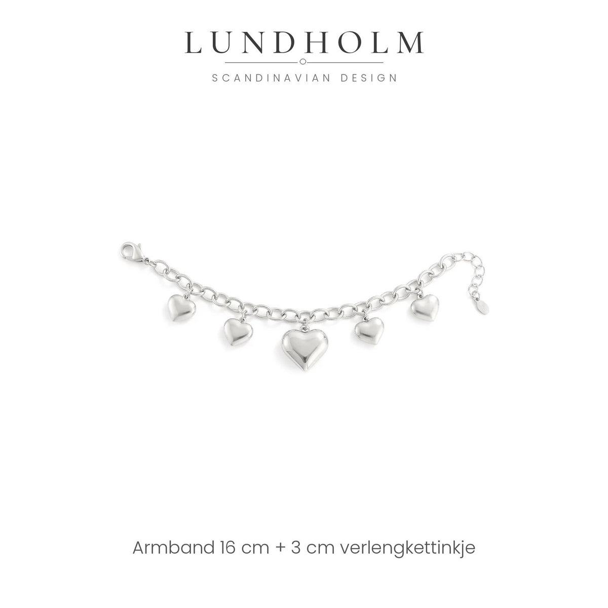 Lundholm Harriet hartjes armband