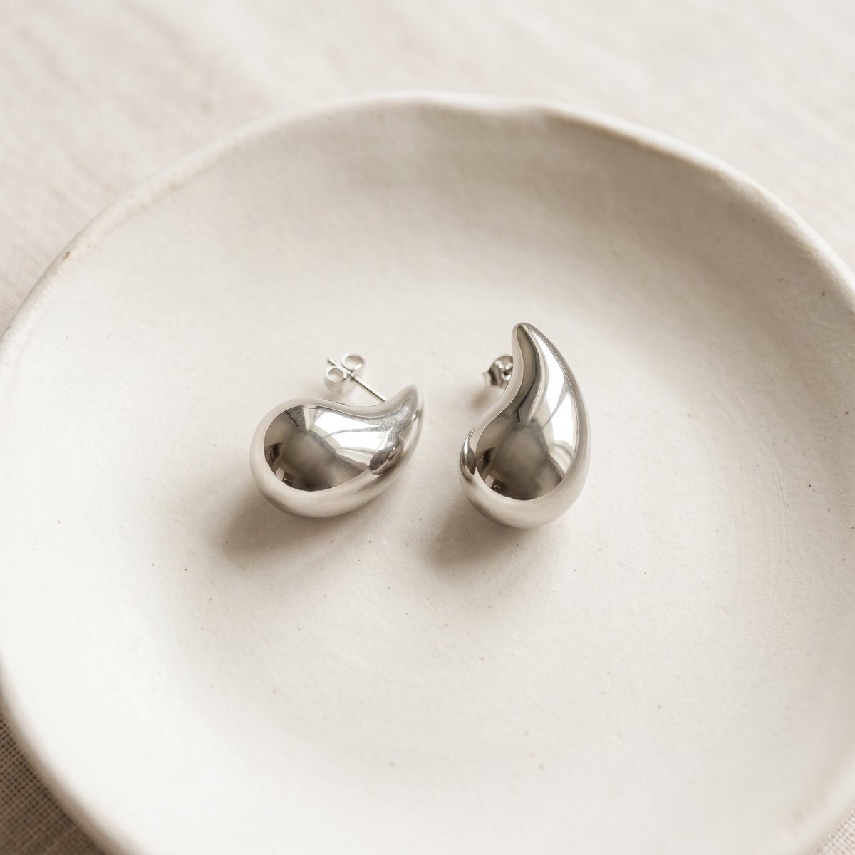Lundholm Hazel oorstekers waterproof hypoallergeen zilver