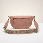 Lundholm Heby heuptas zacht roze hangend met brede tassenriem aztec patroon — dames cadeau