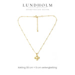 Lundholm Imogen bloemen hanger goud