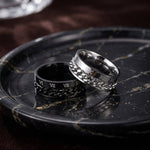 Lundholm Ivar draaibare schakel ring heren zilver Scandinavisch design
