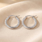 Lundholm Jayla zilver hoops dames sieraden