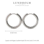 Lundholm Jens oorringen formaat 20 mm