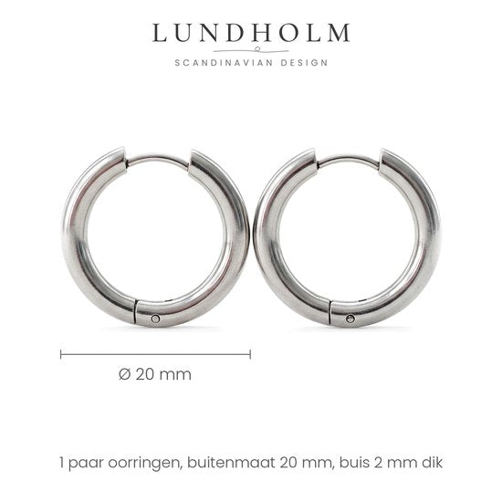 Lundholm Jens oorringen formaat 20 mm
