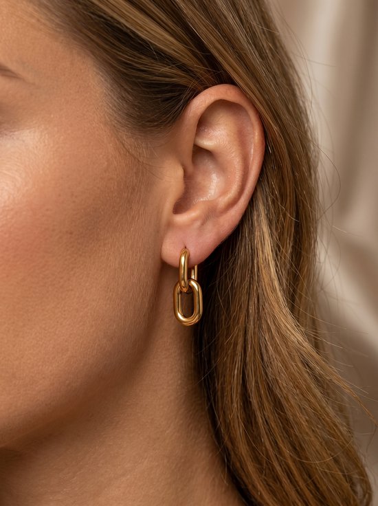 Lundholm June oorbellen goud hypoallergeen cadeau vriendin