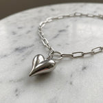 Lundholm Kerstin ketting met bol hartje