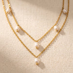 Lundholm Kristy 2-laags parelketting goud detail