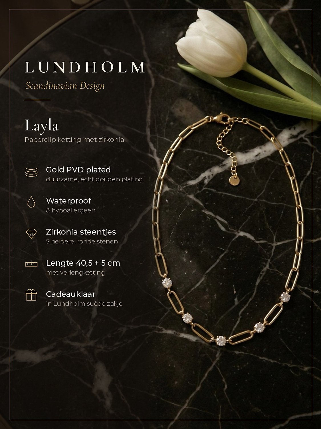 Lundholm Layla ketting cadeau voor haar