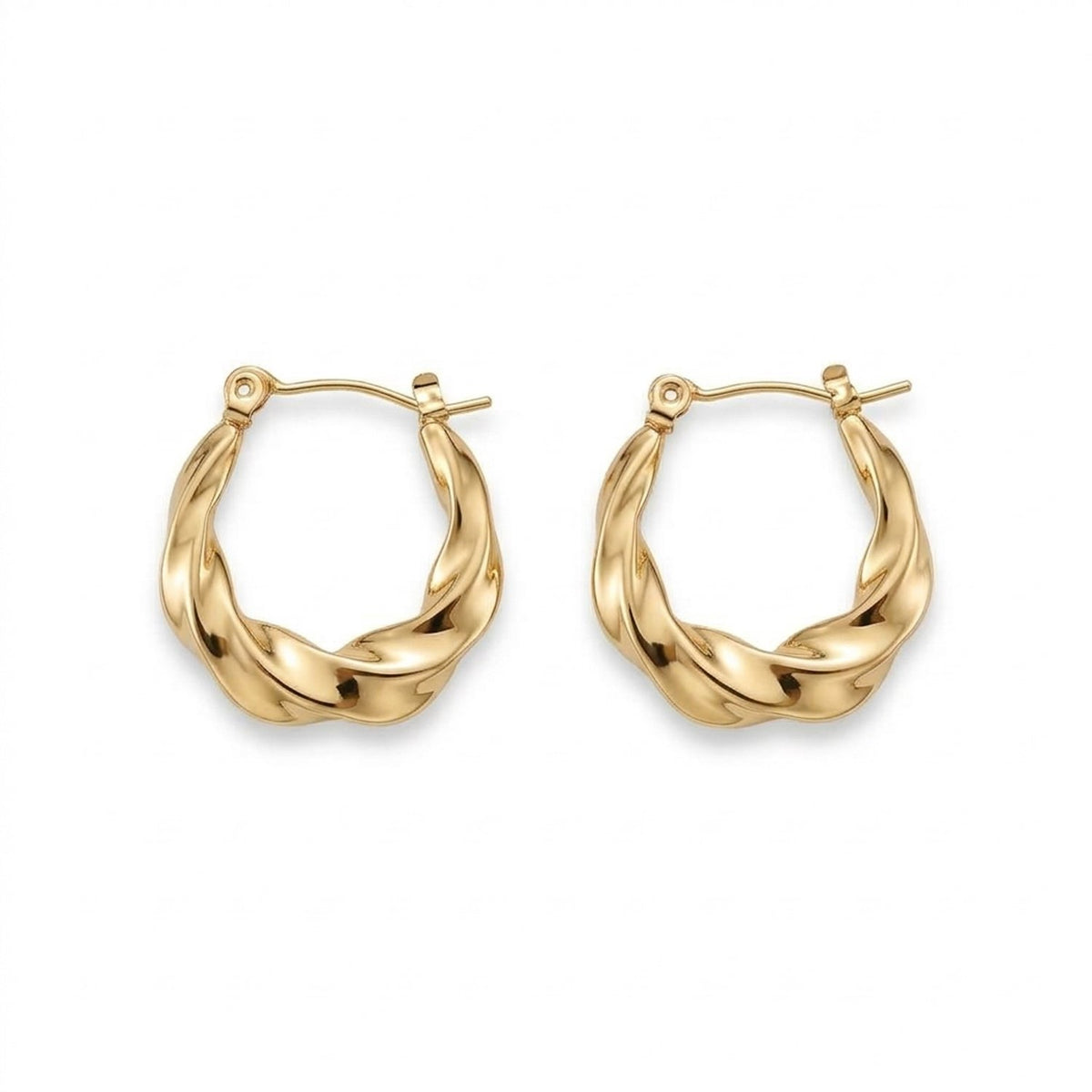 Lundholm Lexi gouden twisted hoops