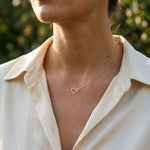 Lundholm Lieve gouden hartjes ketting moeder dochter