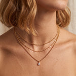 Lundholm Lucille layering ketting met zirkonia
