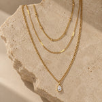 Lundholm Lucille gelaagde gouden ketting