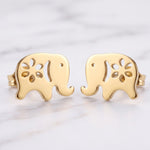 Lundholm Lucky gouden olifant oorbellen