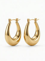 Lundholm Macie oorringen goud waterproof hypoallergeen