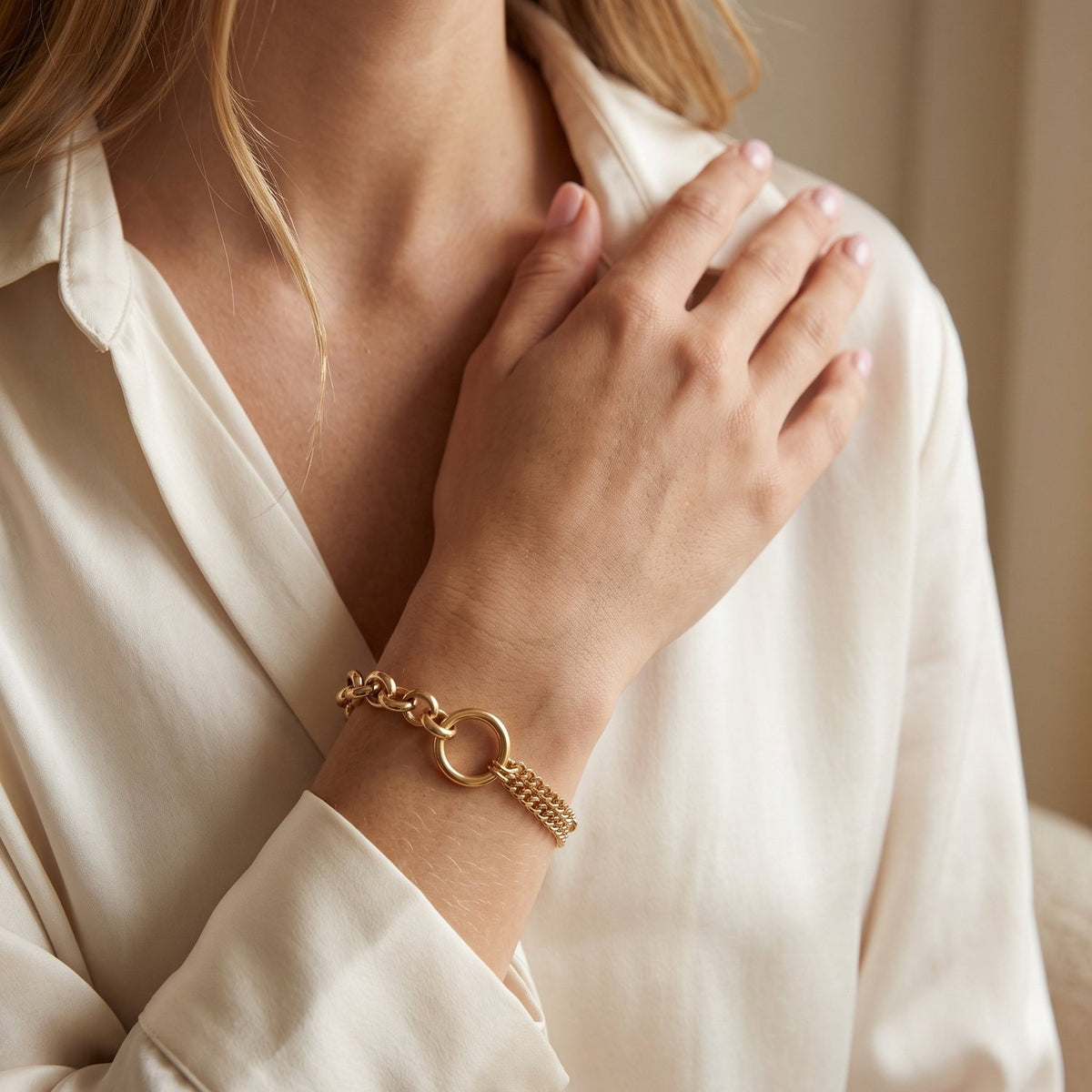 Lundholm Madeleine dubbele gourmet ketting