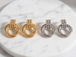 Lundholm Maren oorbellen zilver detail oorhaak