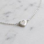 Lundholm Marthe minimalistische zilveren hartjes ketting