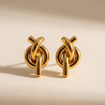 Lundholm Nore oorknopjes goud kleine studs