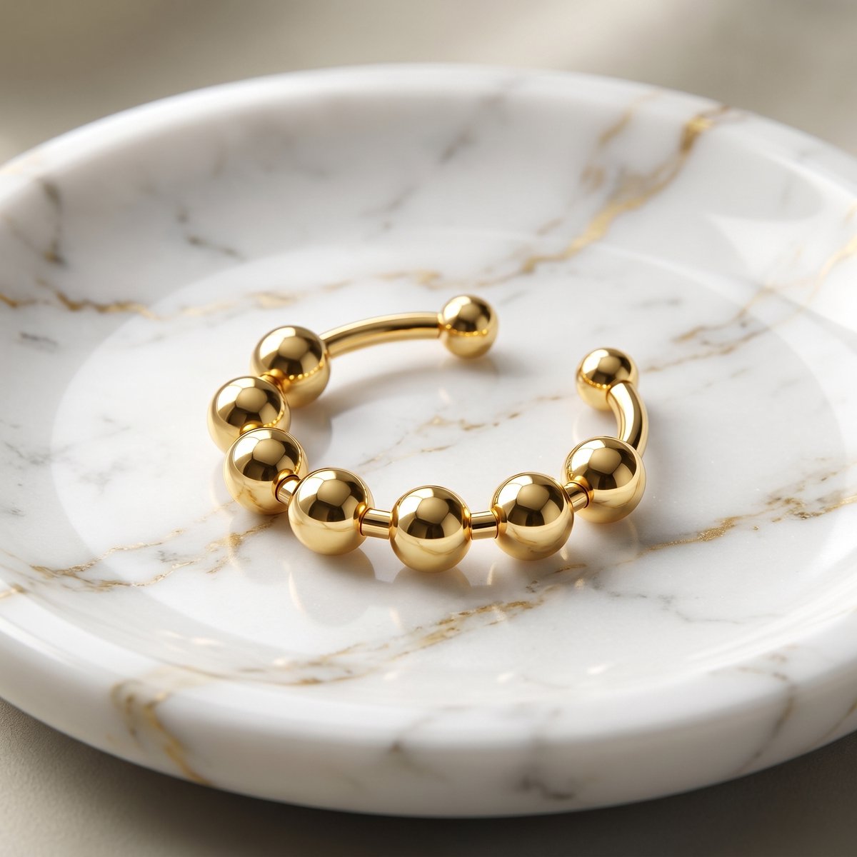 Lundholm Nova ring goud premium stainless steel