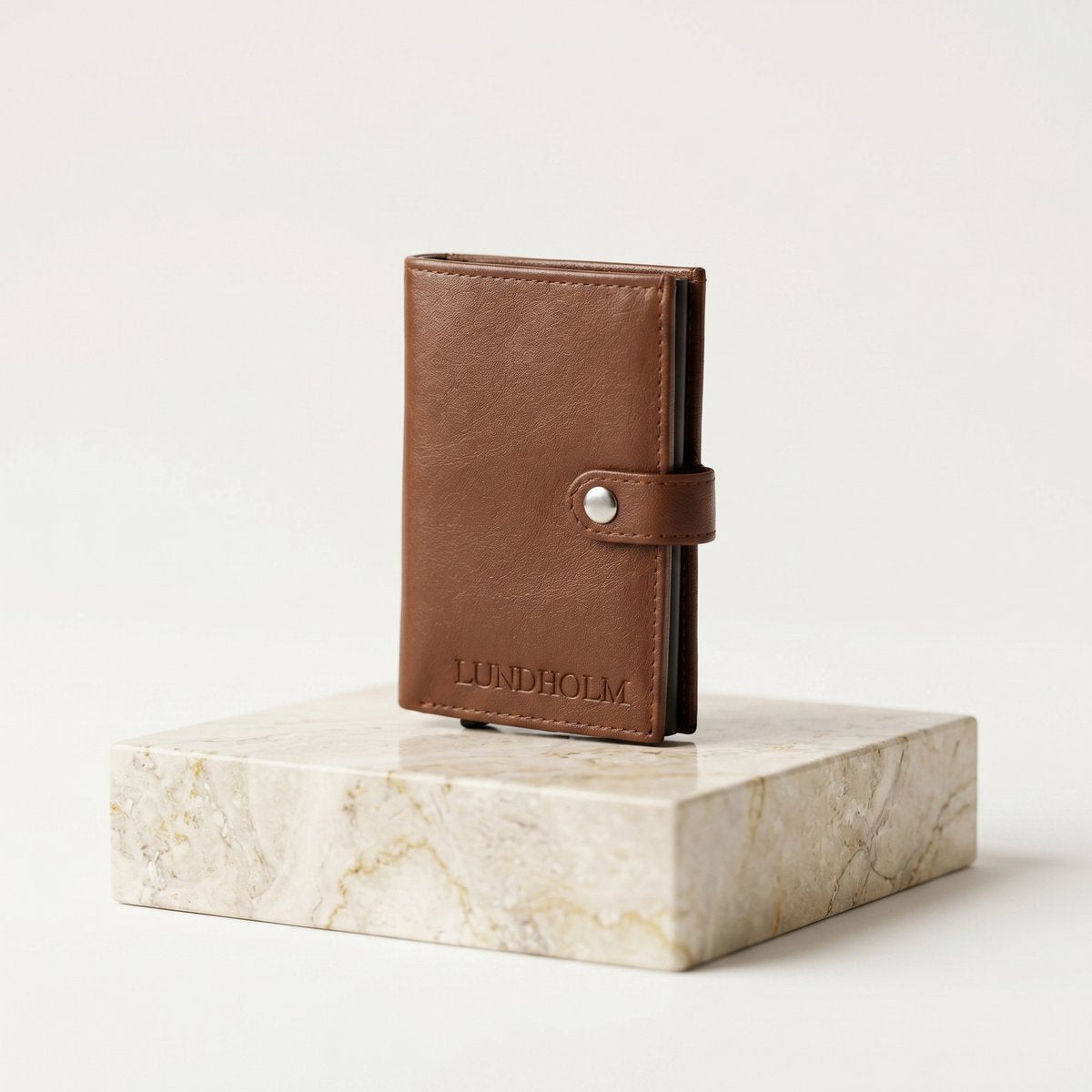 Lundholm Örebro bruin geschenkverpakking — luxe Lundholm cadeaubox