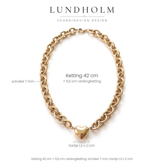 Lundholm Pernille ketting lengte en formaat