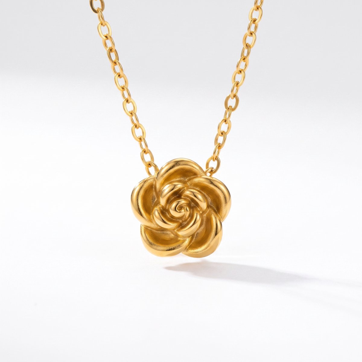 Lundholm Roos ketting met roosje hanger