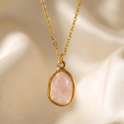 Rosan – Ketting met Rozenkwarts Hanger