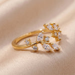 Lundholm Sanna ring detail marquise zirkonia steentjes