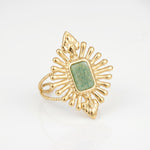 Lundholm Savannah ring met groene stenen
