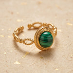 Lundholm Siv ring detail groene steen