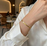 Lundholm Sigrid armband dames goudkleurig premium stainless steel