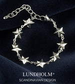 Lundholm Ster Bedelarmband met Sterretjes zilverkleurig stainless steel