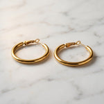 Lundholm Sydney oorringen hoops goud