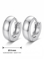 Lundholm Thor zilveren chunky hoops heren