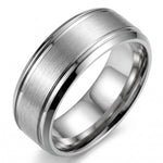 Lundholm Torsten heren ring zilver - premium stainless steel 8mm brede ring