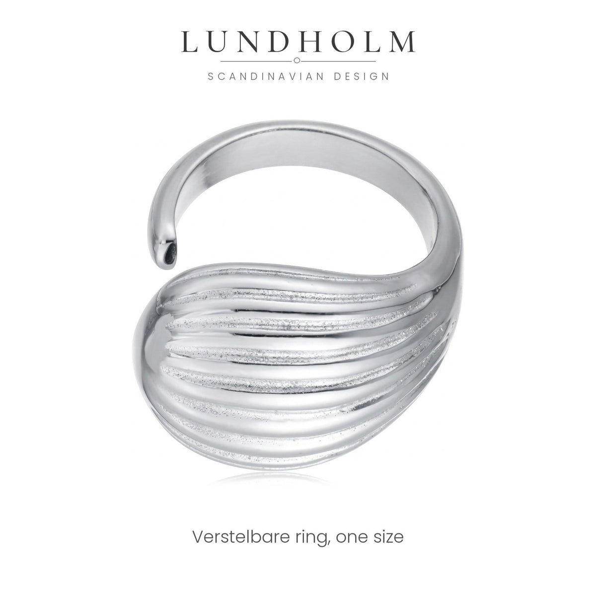 Lundholm Vanja zilveren statement ring