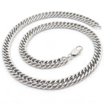 Lundholm Viggo cuban link ketting heren 8 mm titanium staal