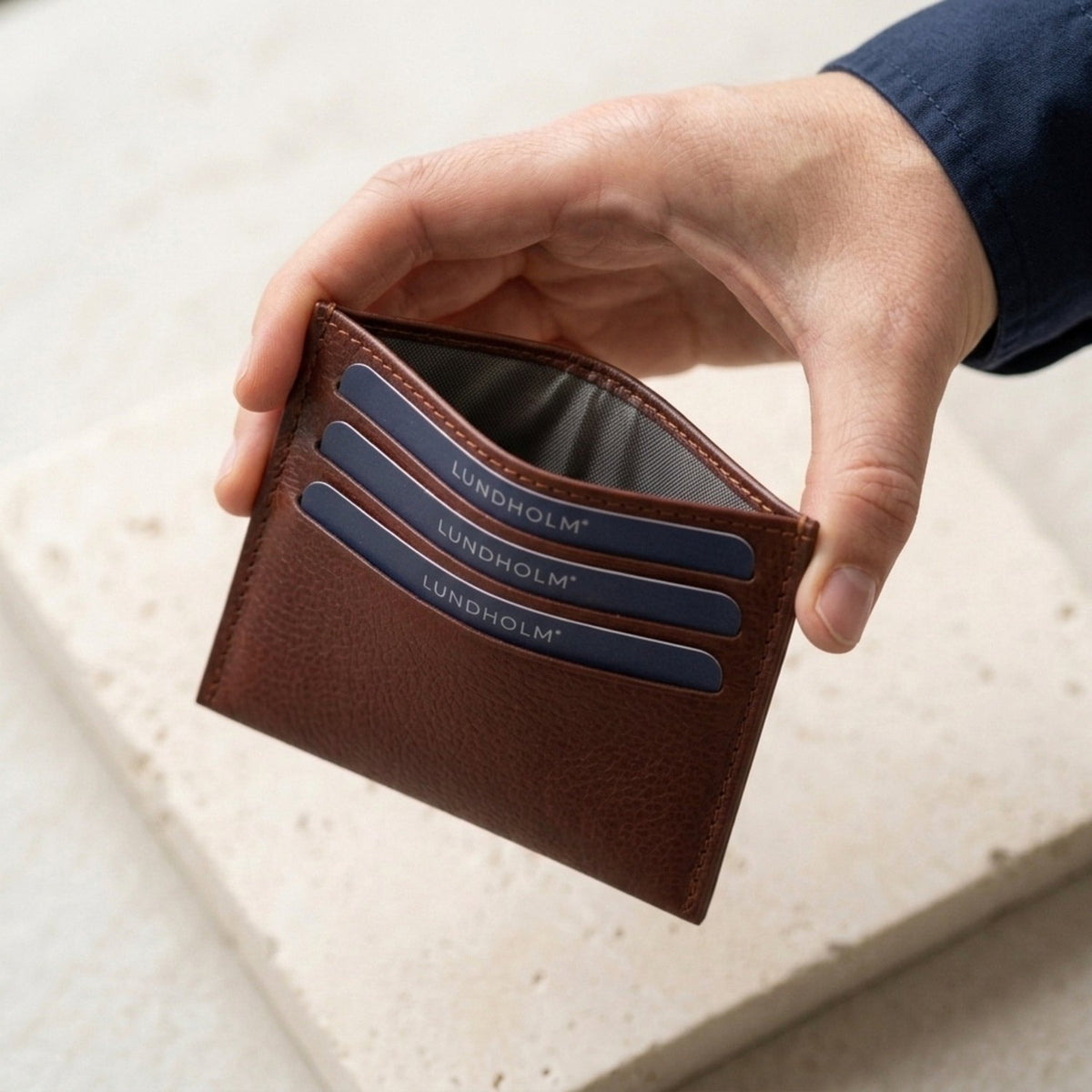 Lundholm Visby bruine creditcardhouder