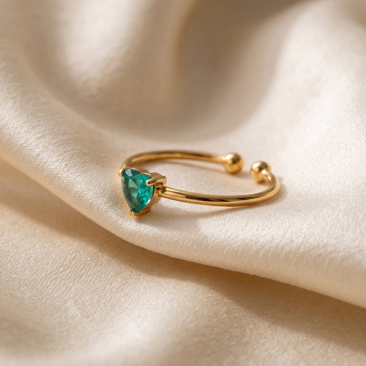 Lundholm Zoe december geboortesteen ring goud – verstelbaar one size