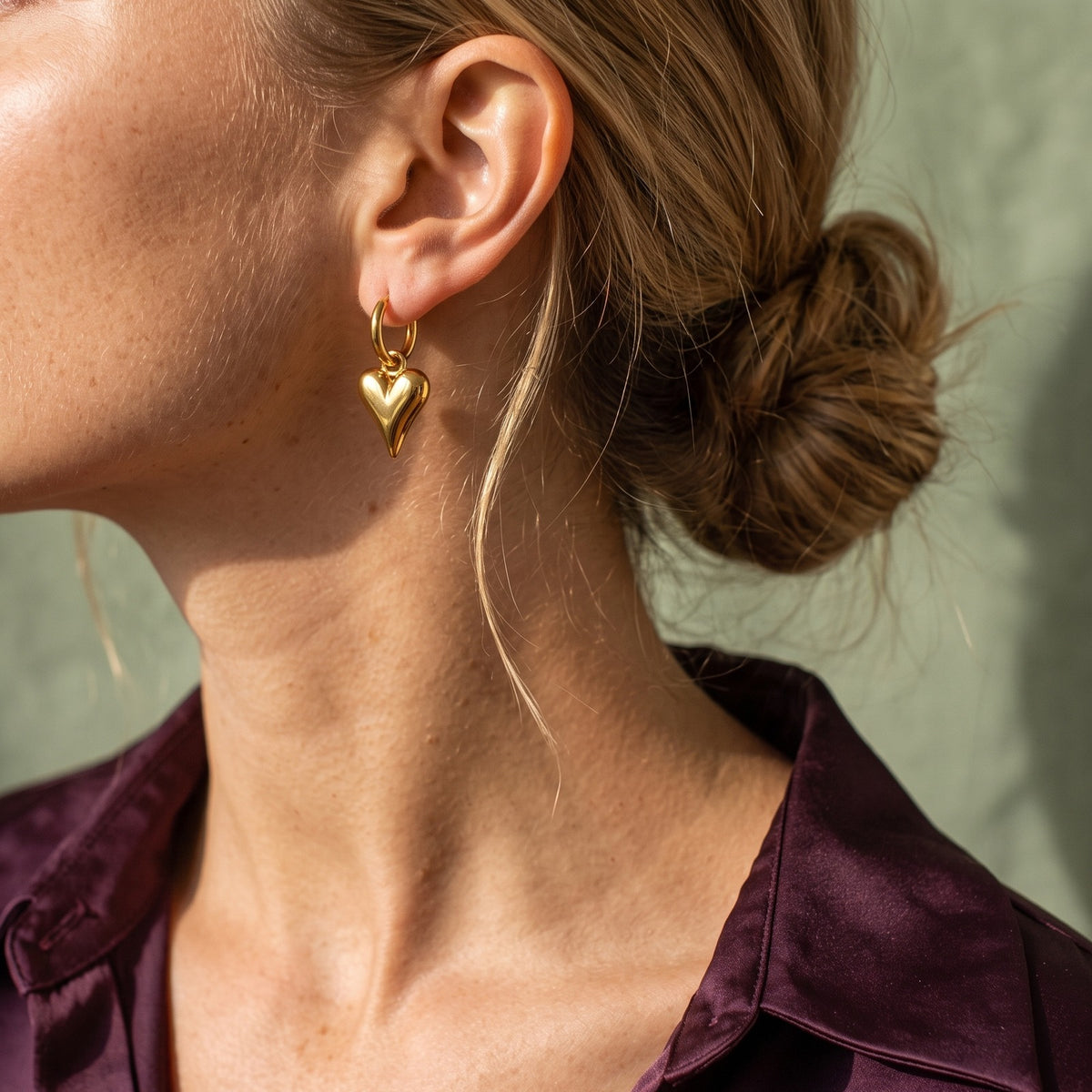 Saltrup – Oorbellen met Hartjes Hanger Dames