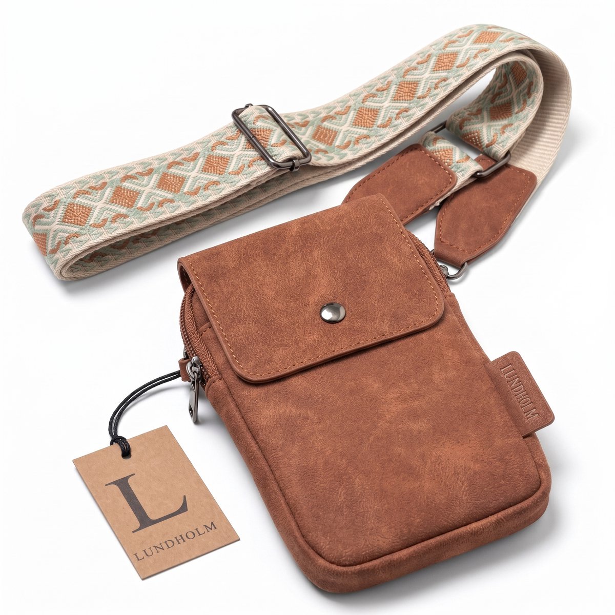 Lundholm Telefoontasje Dames Crossbody – Sauda Serie